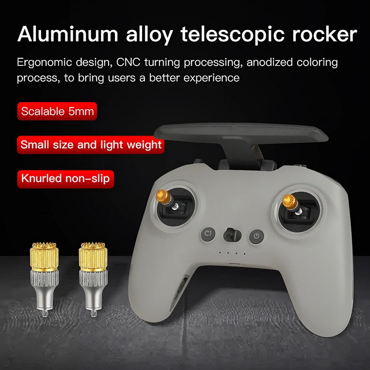 Drone Control Stick - 2 pièces de capuchons antidérapants pour