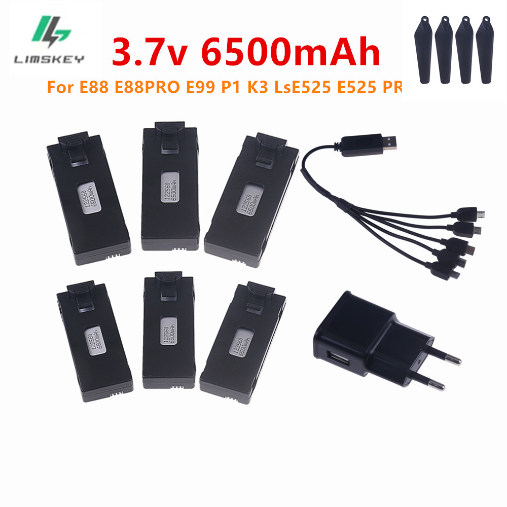 Batterie Lipo 3.7V 6500Mah et  - Eachine Drone E58 avis et prix