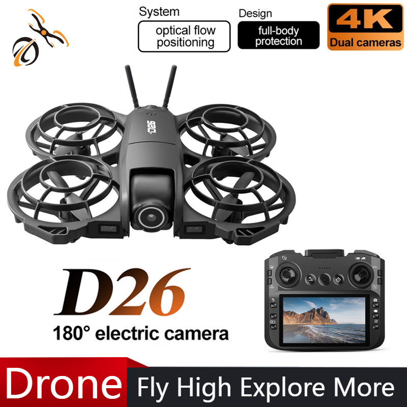Drone D26 4K Aérien HD 180 °   - Drone Battery Adapter avis et prix