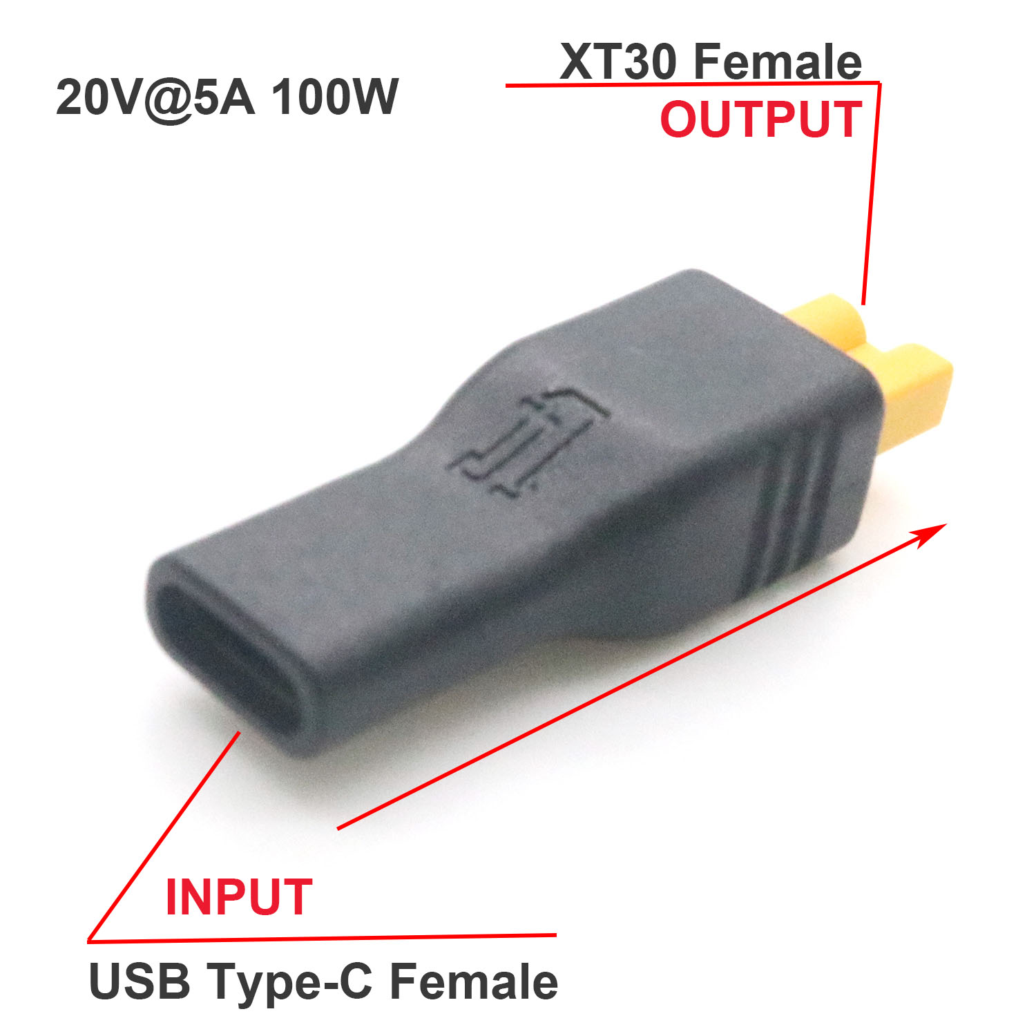 1pc USB Type C entrée femelle  - Drone Battery Adapter avis et prix