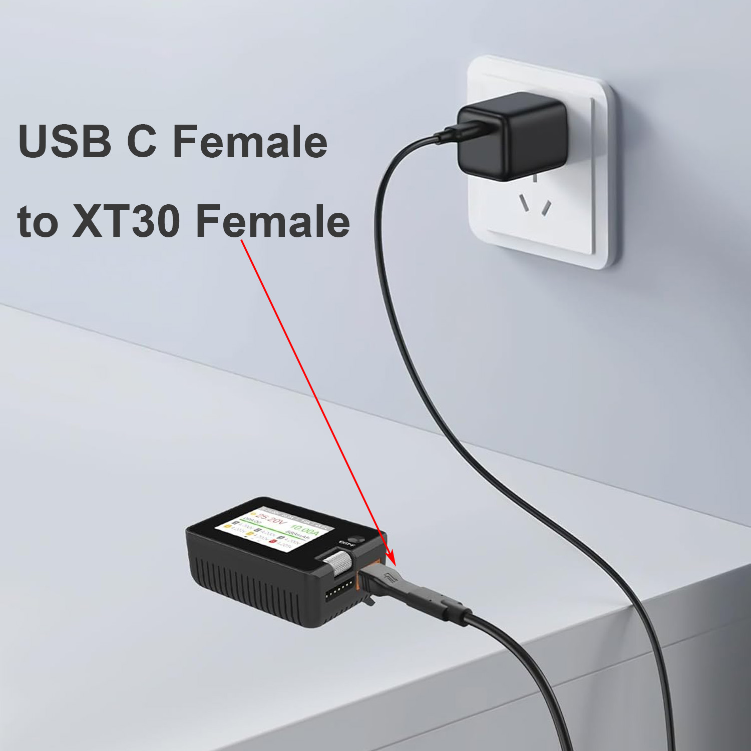 1pc USB Type C entrée femelle  - Drone Battery Adapter avis et prix